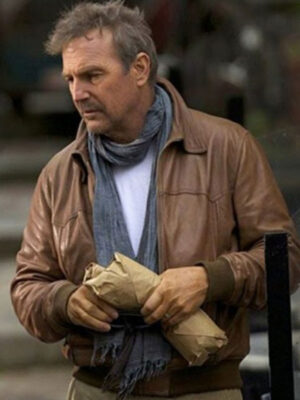 3 Day To Kill Kevin Costner Brown Jacket