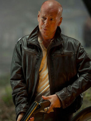 A Good Day To Die Hard 5 Bruce Willis Black Jacket