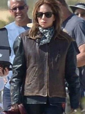 A Star Is Born Lady Gaga Brown Vest