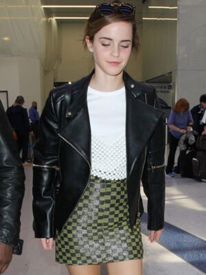 LAX Airport Emma Watson Black Jacket