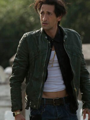 American Heist Adrien Brody Green Jacket