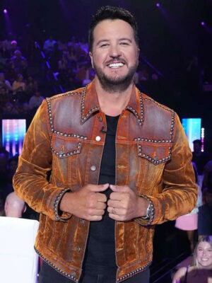American Idol Luke Bryan Brown Jacket