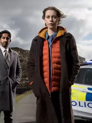 An t-Eilean Sorcha Groundsell Orange Puffer Jacket