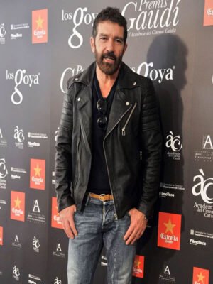 Antonio Banderas Biker Black Jacket