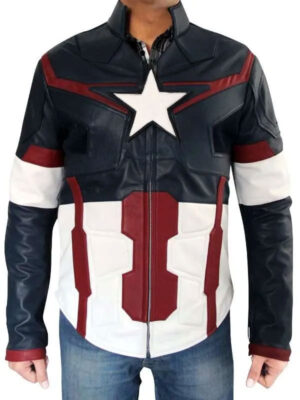 Avengers Age Of Ultron Steve Rogers Blue Jacket