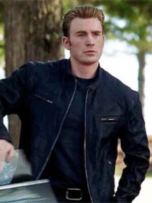 Avengers Endgame Chris Evans Black Jacket