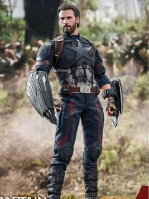 Avengers Infinity War Captain America Blue Jacket