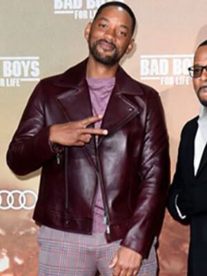 Bad Boys For Life Day Will Smith Burgundy Jacket