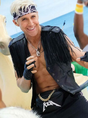 Barbie Ryan Gosling Black Vest