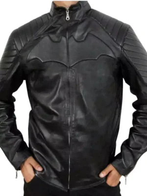 Batman Begins Christian Bale Black Jacket