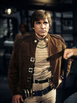 Battlestar Galactica Richard Hatch Brown Jacket