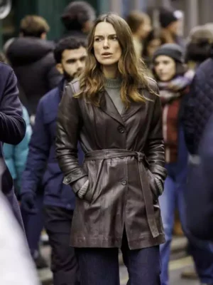 Black Doves Keira Knightley Brown Coat