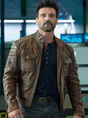Boss Level Frank Grillo Brown Jacket