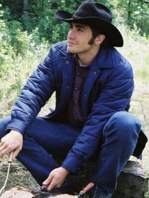 Brokeback Mountain Jake Gyllenhaal Blue Puffer Jacket