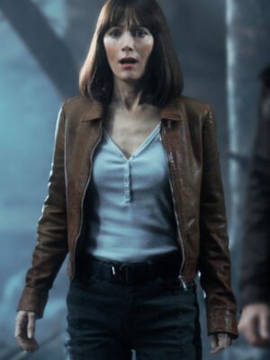 The Bubble Leslie Mann Brown Jacket