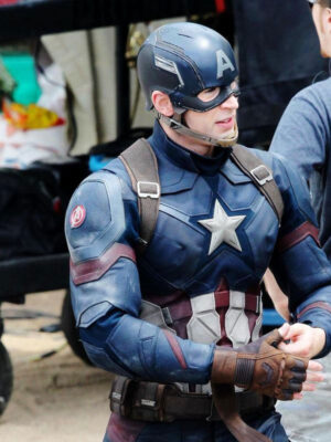 Captain America Civil War Captain America Blue Jacket