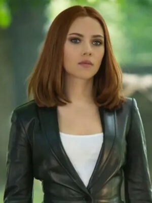 Captain America The Winter Soldier Scarlett Johansson Black Blazer