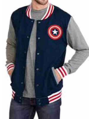 Captain America The First Avenger Chris Evans Blue Jacket