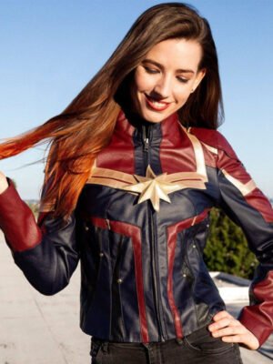 Captain Marvel Brie Larson Black Jacket