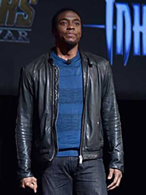 Chadwick Boseman Black Jacket