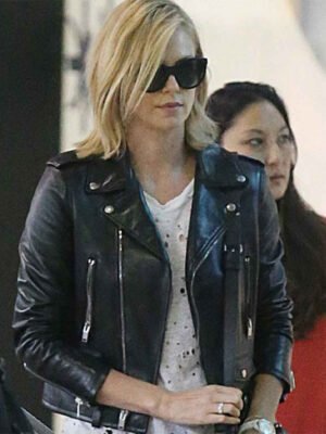 Charlize Theron Black Jacket