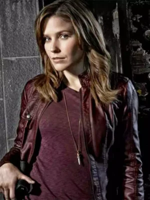 Chicago PD S13 Sophia Bush Maroon Jacket