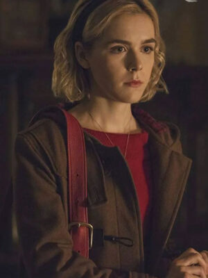 Chilling Adventures Of Sabrina Kiernan Shipka Brown Coat