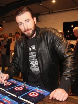 Chris Evans Black Jacket
