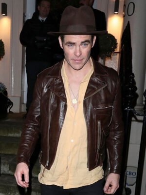 Chris Pine Party Brown Jacket