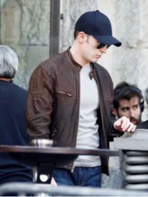 Civil War Steve Rogers Brown Jacket