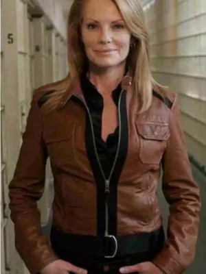 Crime Scene Investigation Marg Helgenberger Brown Jacket