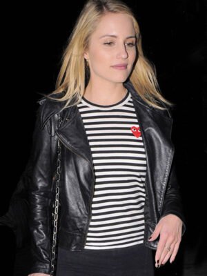 Dianna Agron Stylish Black Jacket
