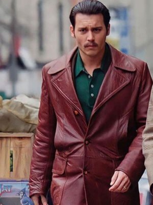 Donnie Brasco Johnny Depp Maroon Coat