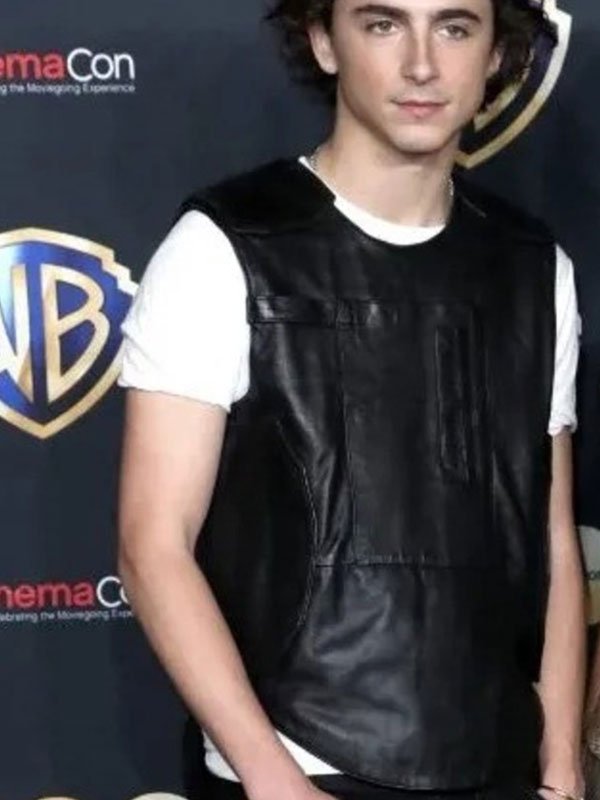 Dune Part 2 Timothee Chalamet Black Vest - Image 2