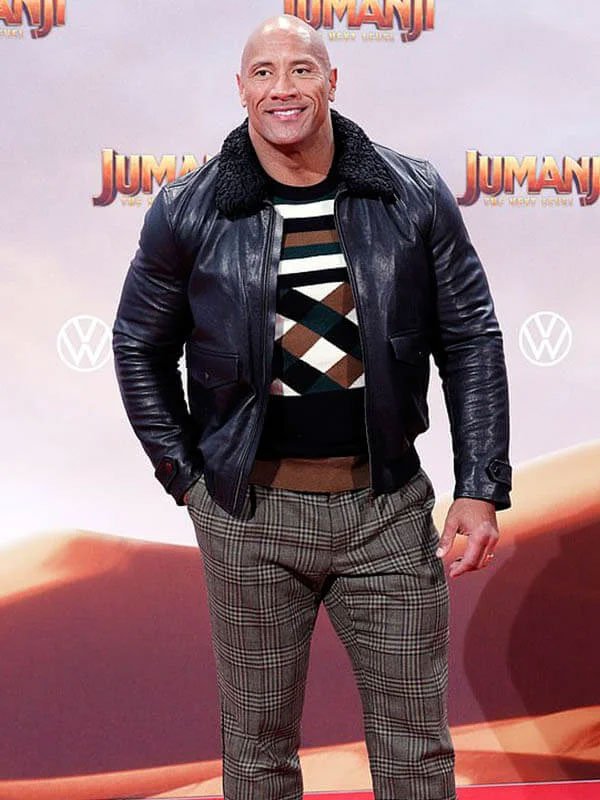 Jumanji Dwayne Johnson Black Jacket - Image 2