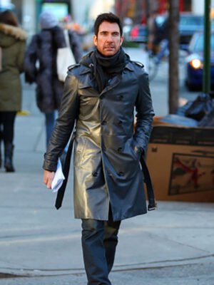 Dylan Mcdermott Fashion Show Black Coat