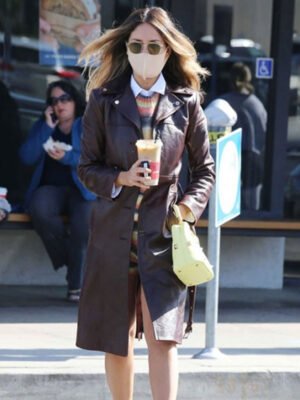 Eiza Gonzalez Brown Trench Coat