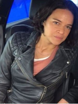 Fast and Furious 9 The Fast Saga Michelle Rodriguez Black Jacket