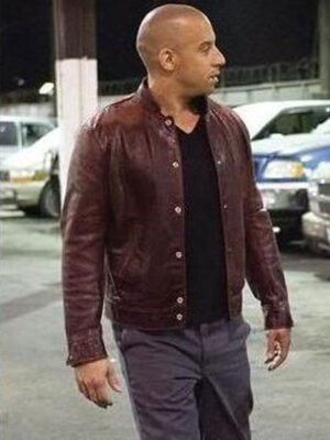Fast and Furious Vin Diesel Maroon Jacket