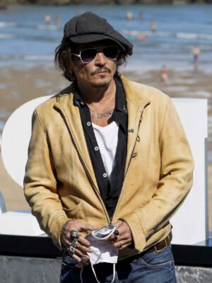 Film Festival Johnny Depp Beige Jacket