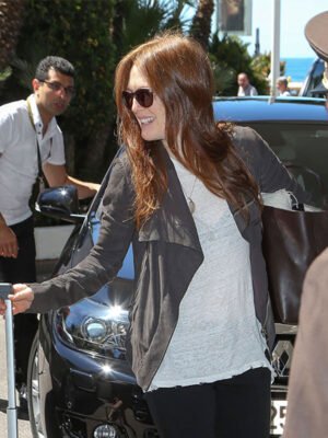 Film Festival Julianne Moore Gray Jacket