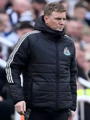 Football Manager Eddie Howe Black Puffer Jacket
