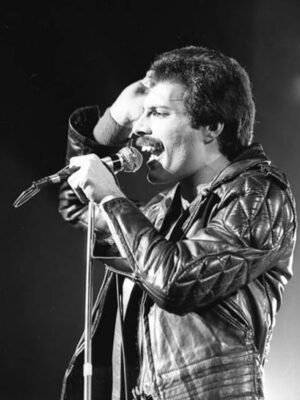 Freddie Mercury Singer Black Jacket
