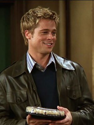 Friends Brad Pitt Black Jacket