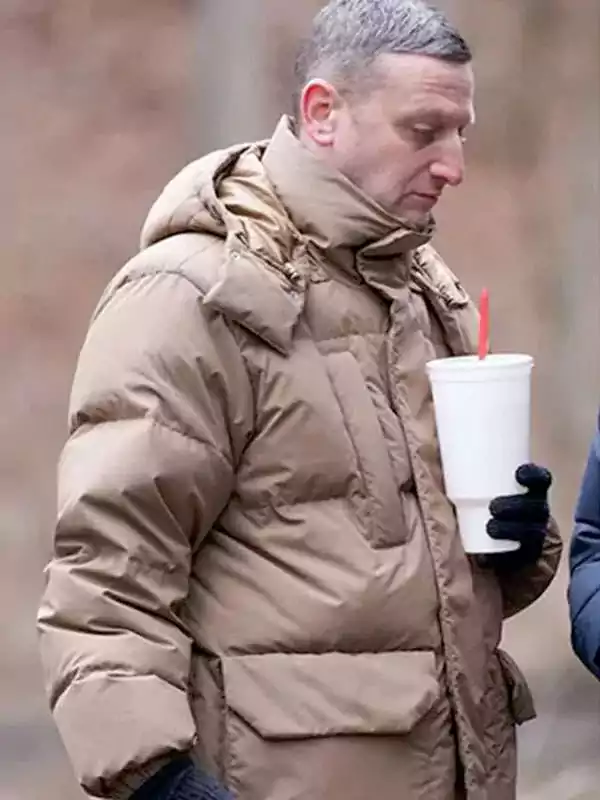 Friendship Tim Robinson Brown Puffer Jacket - Image 2