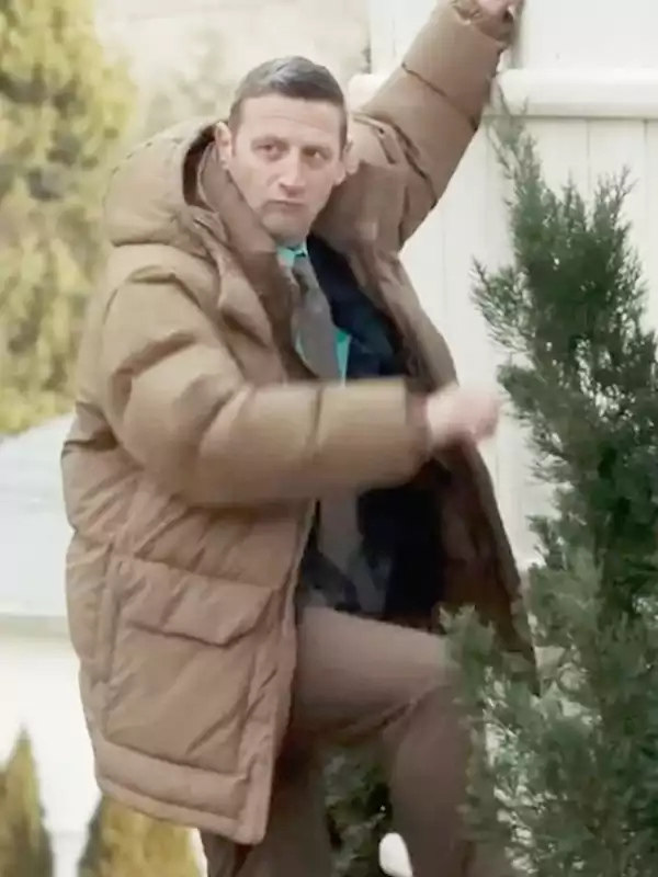 Friendship Tim Robinson Brown Puffer Jacket