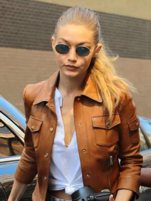 Gigi Hadid Brown Jacket