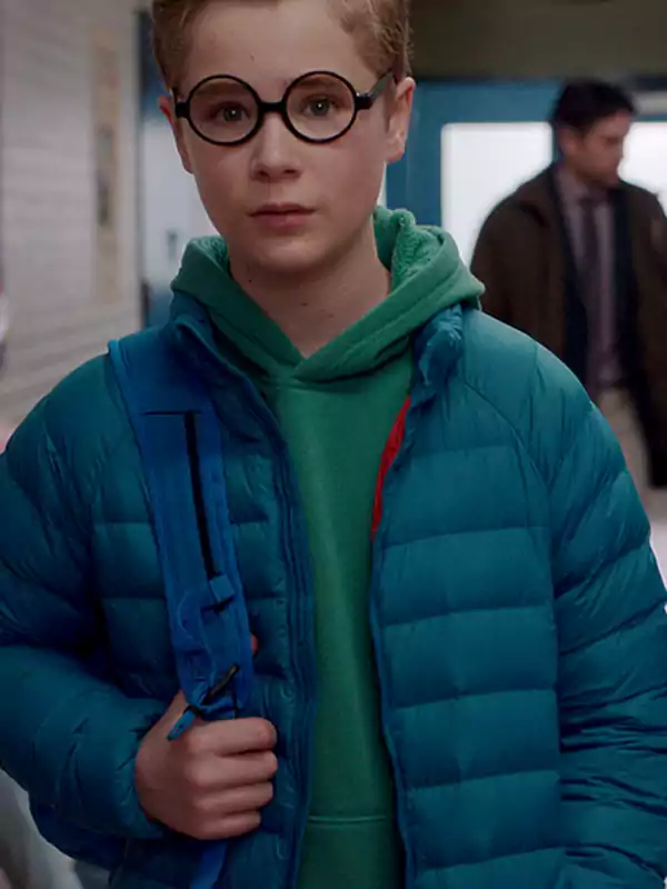 Ginny & Georgia Diesel La Torraca Blue Puffer Jacket - Image 2