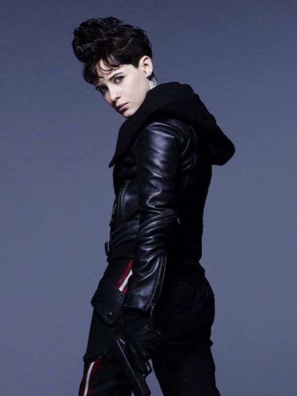 The Girl in the Spider's Web Claire Foy Black Jacket - Image 3