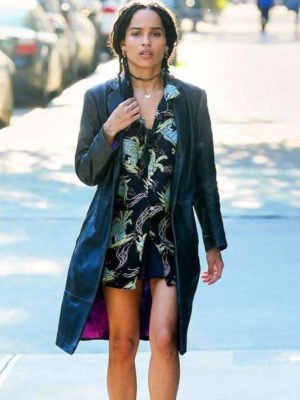 High Fidelity Zoe Kravitz Black Long Coat